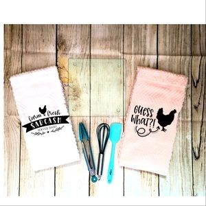 Funny Kitchen Towels - Dish Towels - Kitchen Decor